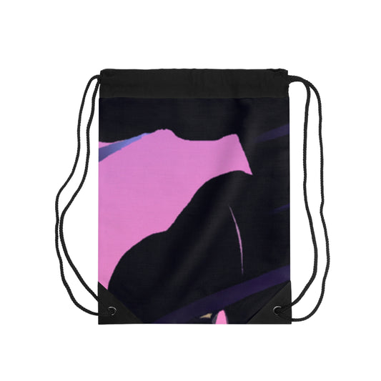 "A Lasting Legacy: Art Inspired by Iconic Moments in Sports History" - Go Plus Drawstring Bag