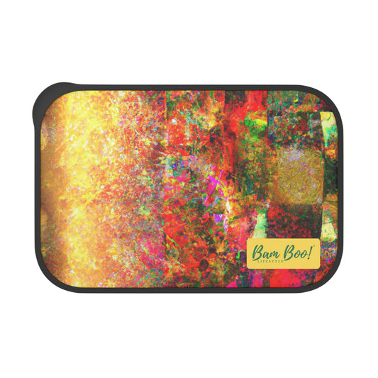 'The Digital Abstraction' - Bam Boo! Lifestyle Eco-friendly PLA Bento Box with Band and Utensils
