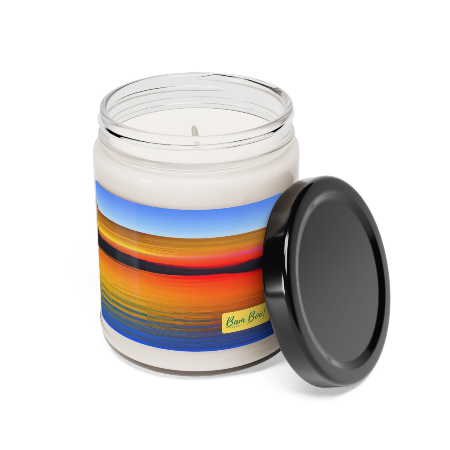 "Abstract Landscape: Visual Expeditions" - Bam Boo! Lifestyle Eco-friendly Soy Candle