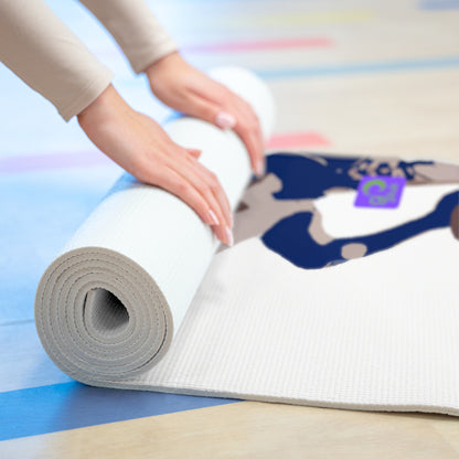"Monochromatic Motion: Celebrating the Power of Sports Through Art" - Go Plus Foam Yoga Mat