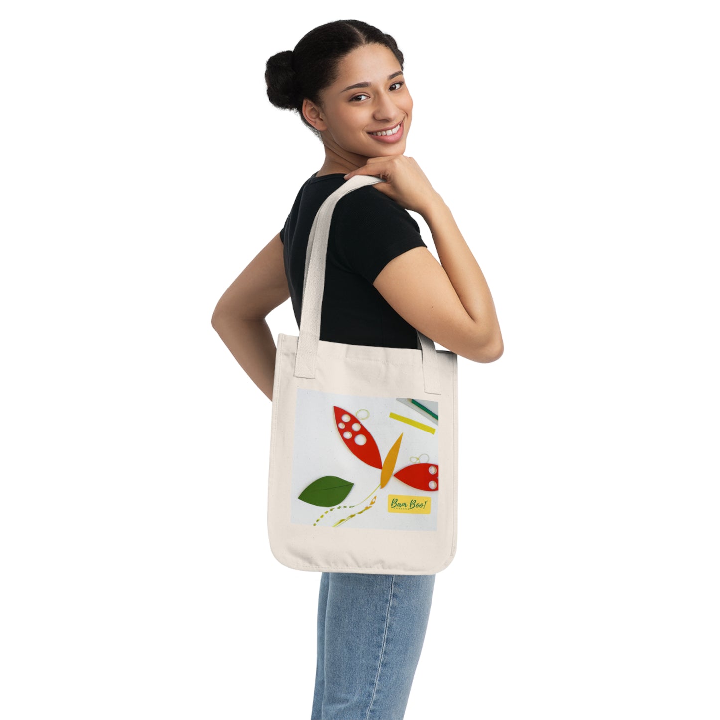 "An Eco-Conscious Collage: Crafting a Tale of Sustainability" - Bam Boo! Lifestyle Eco-friendly Tote Bag