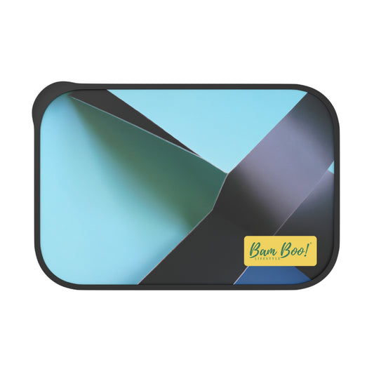 "A Colorful Geometric Ode to Everyday Beauty" - Bam Boo! Lifestyle Eco-friendly PLA Bento Box with Band and Utensils