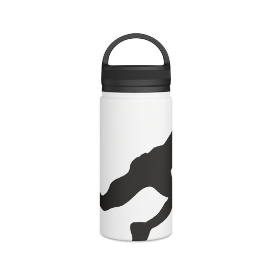 Negative Space in Motion: The Power of Sports Art - Go Plus Stainless Steel Water Bottle, Handle Lid
