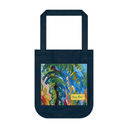 "Joyful Nature: An Abstract Painting" - Bam Boo! Lifestyle Eco-friendly Tote Bag