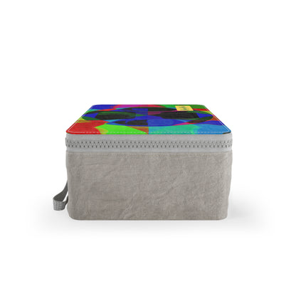"Boldly Harmonized: A Colorful Geometric Expression of Beauty" - Bam Boo! Lifestyle Eco-friendly Paper Lunch Bag