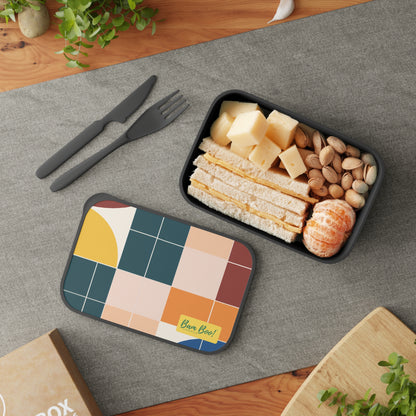 "Splendid Shapes and Spectacular Colors" - Bam Boo! Lifestyle Eco-friendly PLA Bento Box with Band and Utensils