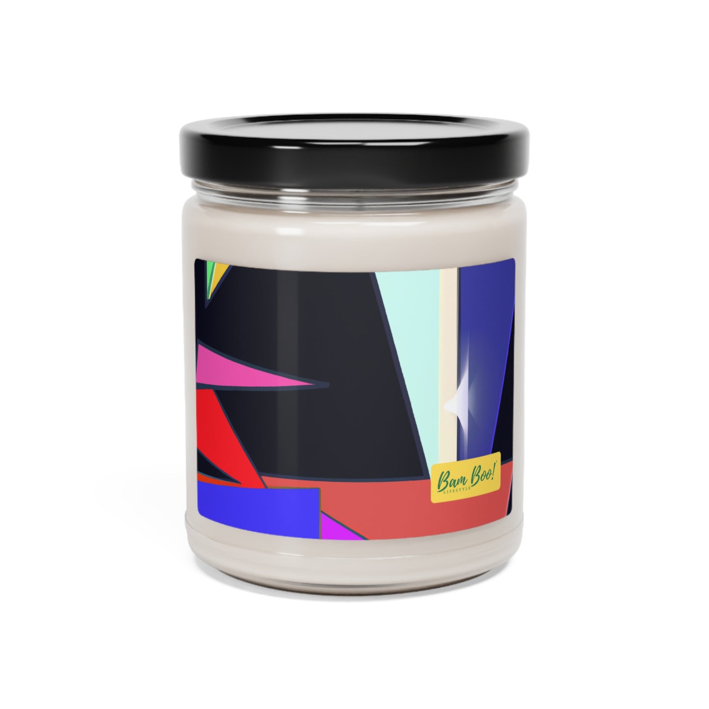 "Intertwined Nature and Technology: A Geometric Masterpiece" - Bam Boo! Lifestyle Eco-friendly Soy Candle