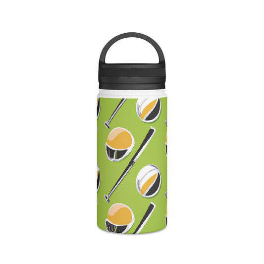 "Champion of the Game: A Visual Showcase of Sporting Joy" - Go Plus Stainless Steel Water Bottle, Handle Lid