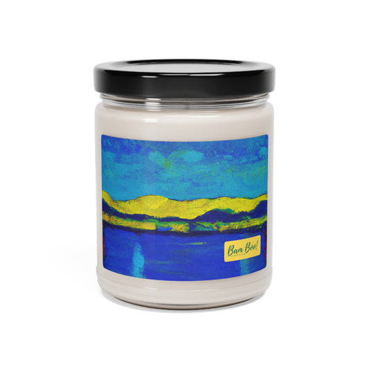 "Contrasting Blues and Yellows: A Landscape Painting" - Bam Boo! Lifestyle Eco-friendly Soy Candle