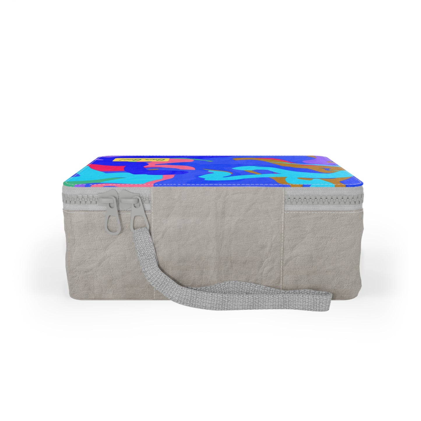 "Dynamic Balance: An Abstract Exploration of Motion Through Color and Shapes" - Bam Boo! Lifestyle Eco-friendly Paper Lunch Bag