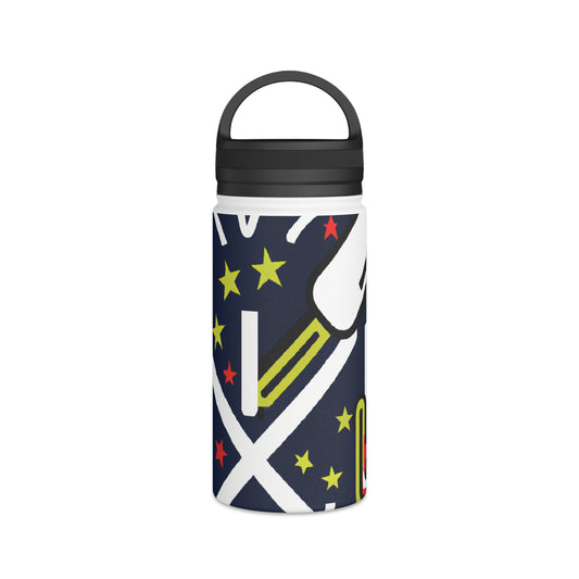 "Sporting Moment: The Art of Capturing the Spirit" - Go Plus Stainless Steel Water Bottle, Handle Lid