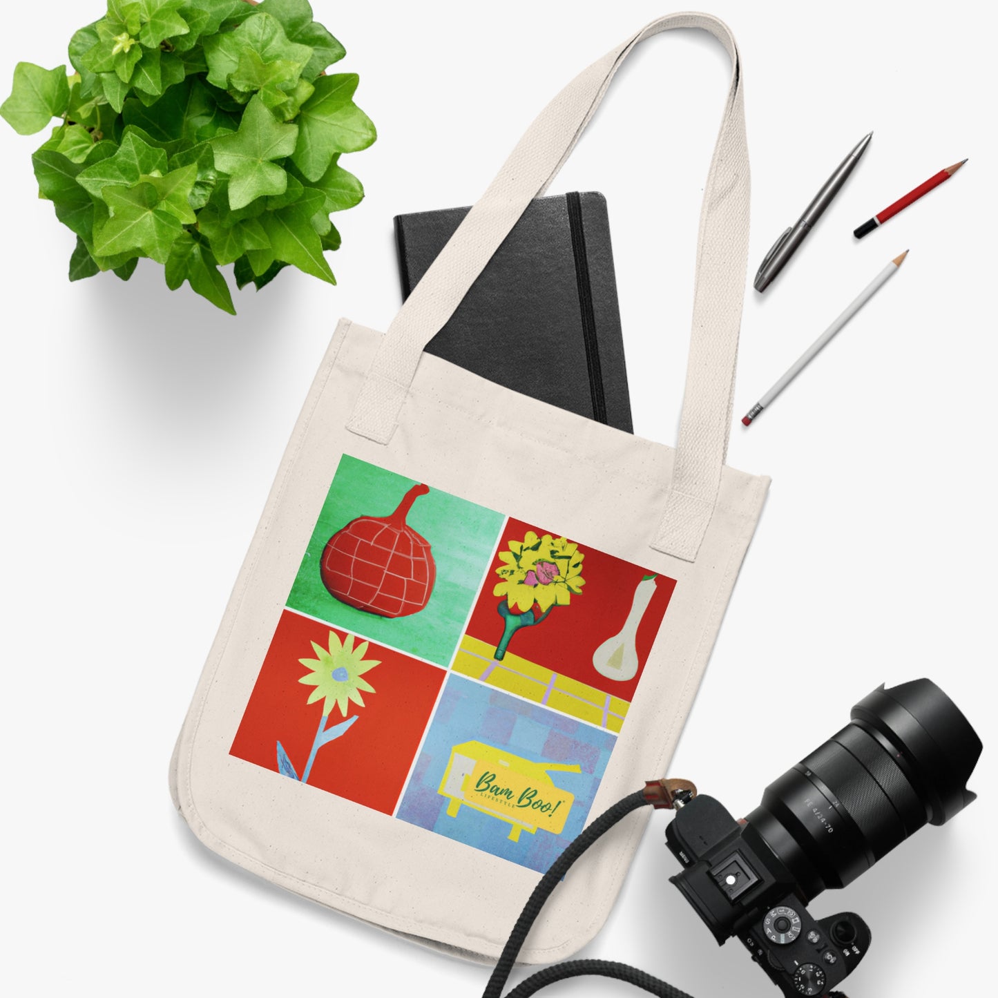 Collage of Connections - Bam Boo! Lifestyle Eco-friendly Tote Bag