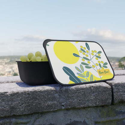 "Abstract Landscape Portrait: A Fusion of Color and Nature" - Bam Boo! Lifestyle Eco-friendly PLA Bento Box with Band and Utensils
