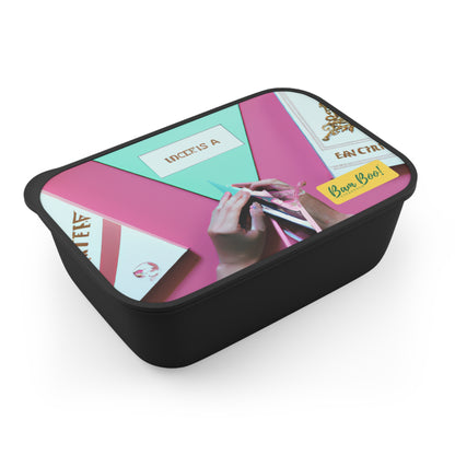 "My Life In Reflection" - Bam Boo! Lifestyle Eco-friendly PLA Bento Box with Band and Utensils