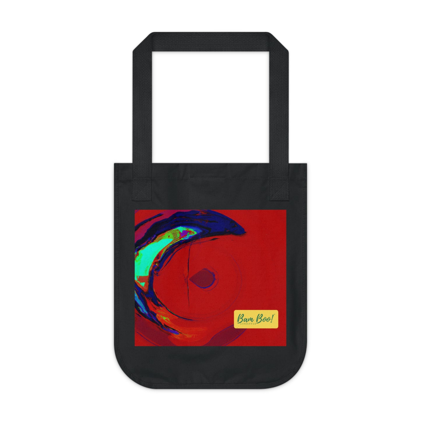 "Exploring the Intersection: Real and Virtual Worlds through Digital Art" - Bam Boo! Lifestyle Eco-friendly Tote Bag