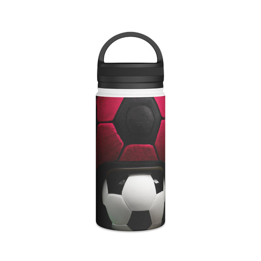 "Kinetic Expression of Sports Passion" - Go Plus Stainless Steel Water Bottle, Handle Lid