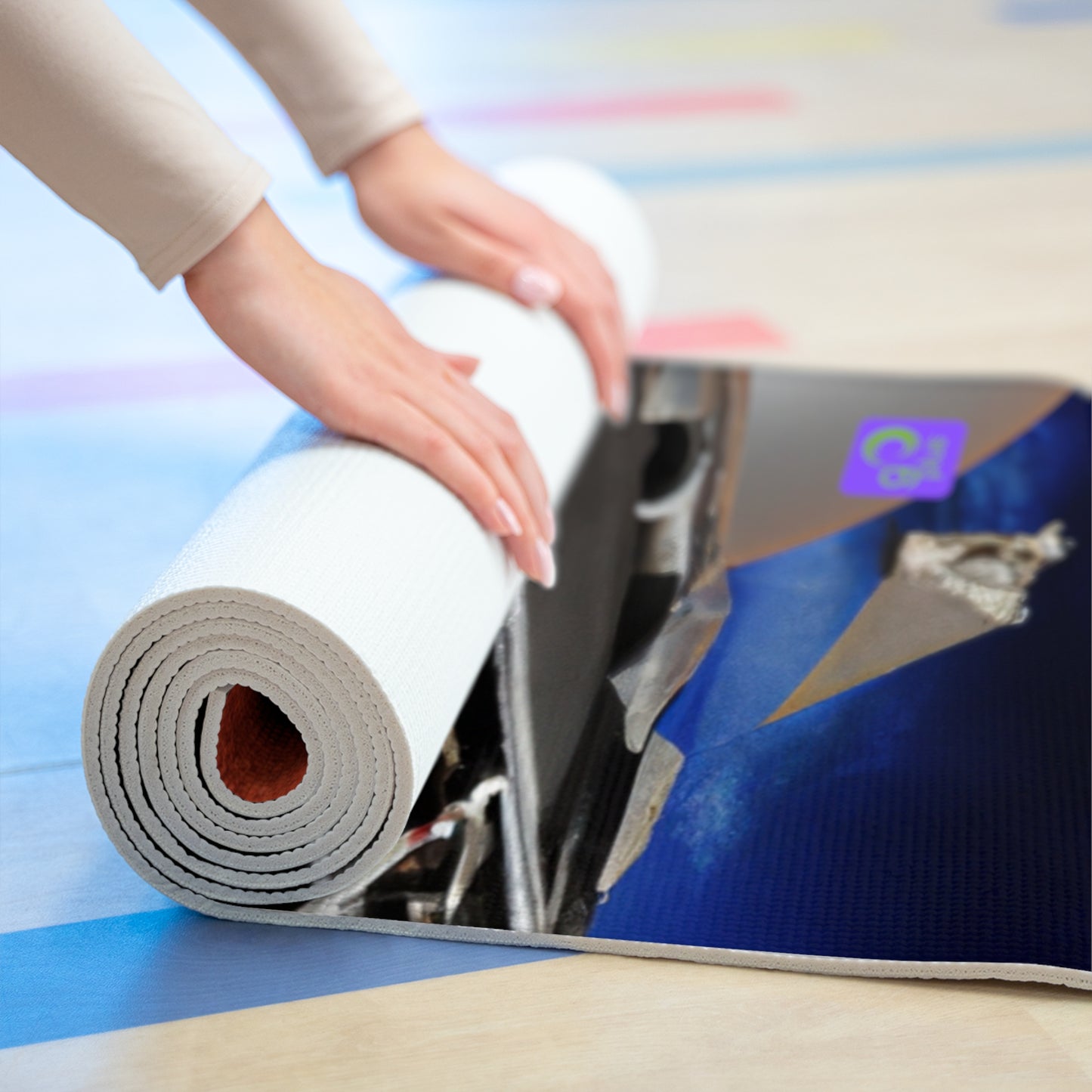 "The Victory Palette: A Composite Representation of Athletic Achievement" - Go Plus Foam Yoga Mat