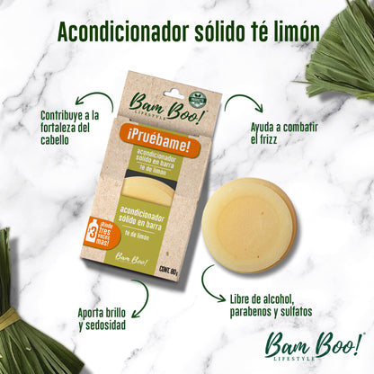 Solid Conditioner Lemon Tea 80 g Bam Boo! Lifestyle