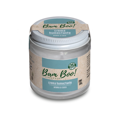 Crema Humectante Natural Aroma a Coco para Cara y Cuerpo 100 g Bam Boo! Lifestyle