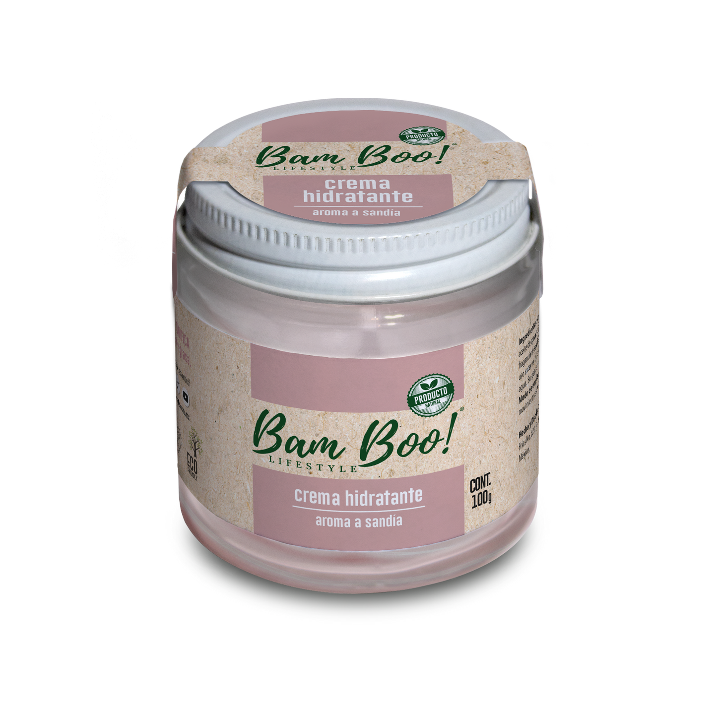 Crema Hidratante Sandía para Cara y Cuerpo 100 g Bam Boo! Lifestyle