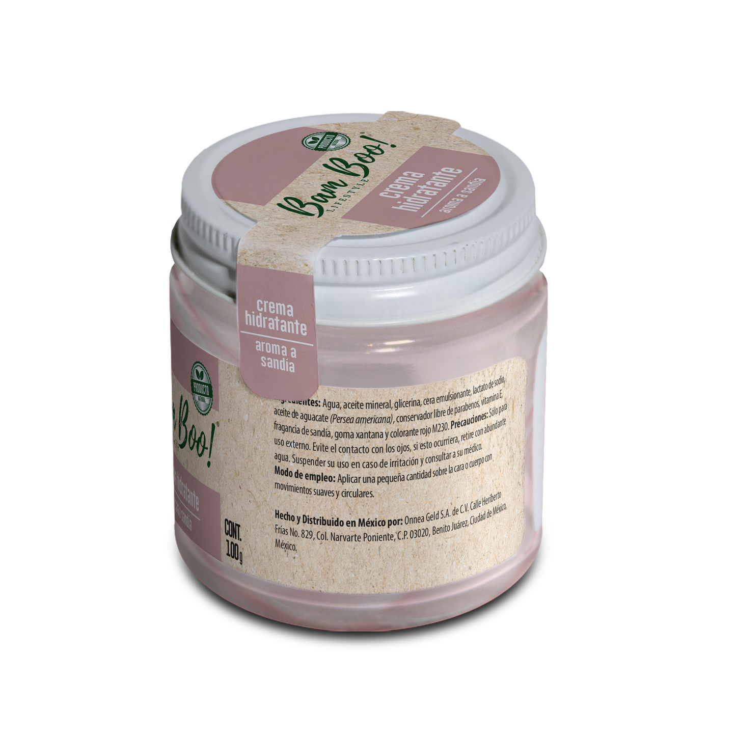 Watermelon Moisturizing Cream for Face and Body 100 g Bam Boo! Lifestyle
