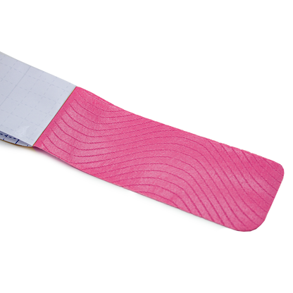 Cinta Kinesiológica Rosa 1 m Precortada Go Plus | 4 Tiras | Vendaje Neuromuscular