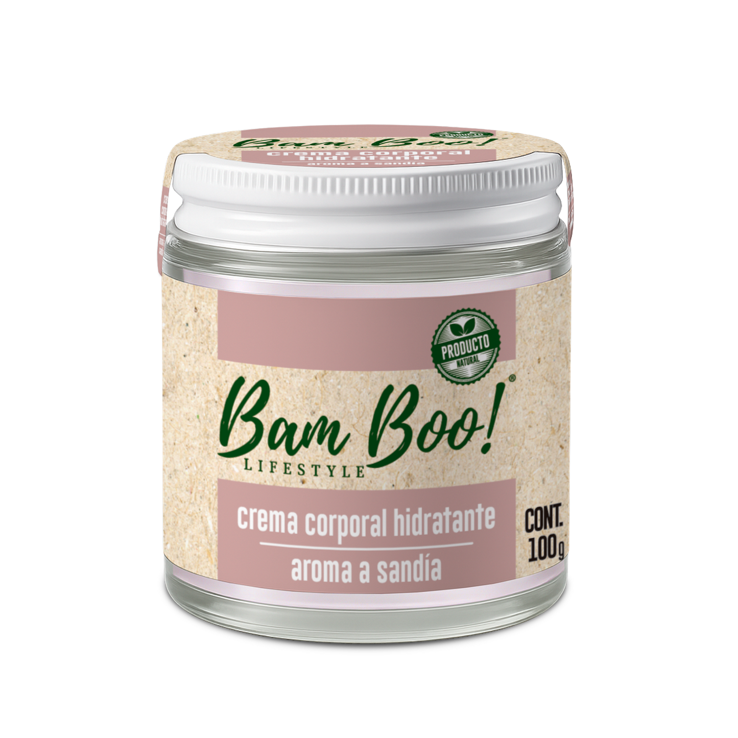 Watermelon Moisturizing Cream for Face and Body 100 g Bam Boo! Lifestyle