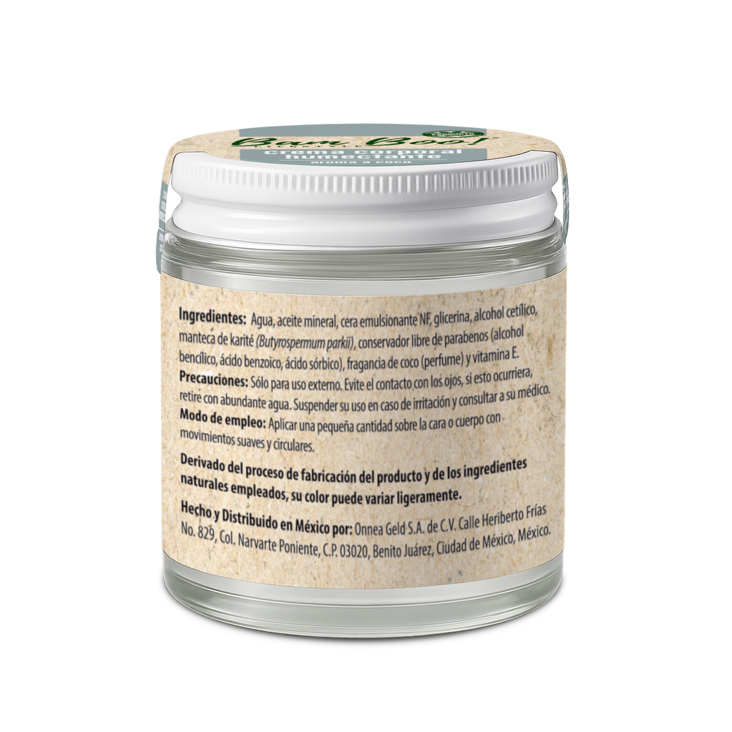 Coconut Aroma Natural Moisturizing Cream for Face and Body 100 g Bam Boo! Lifestyle