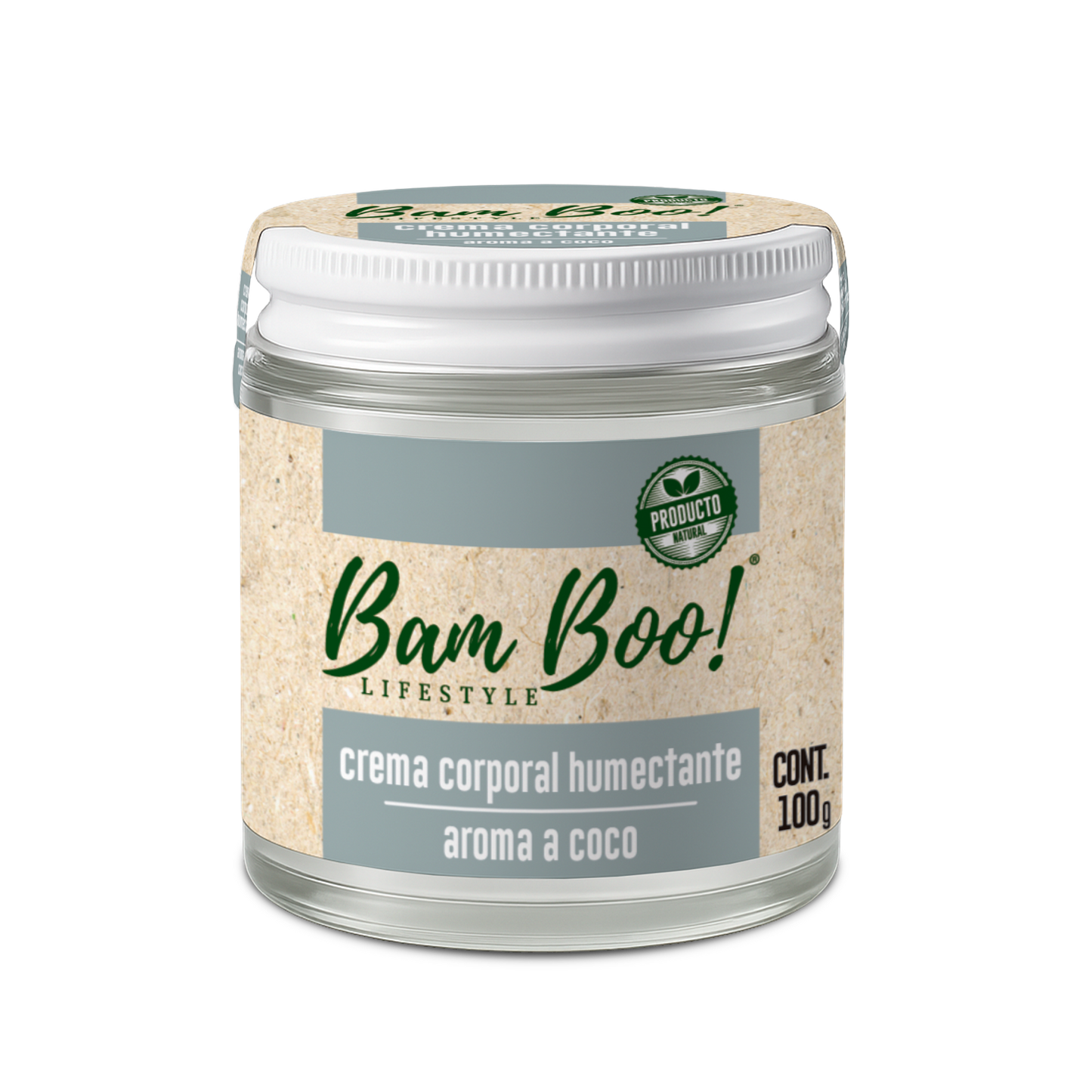 Coconut Aroma Natural Moisturizing Cream for Face and Body 100 g Bam Boo! Lifestyle