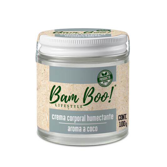 Crema Humectante Aroma a Coco para Cara y Cuerpo | 100 g | Bam Boo! Lifestyle