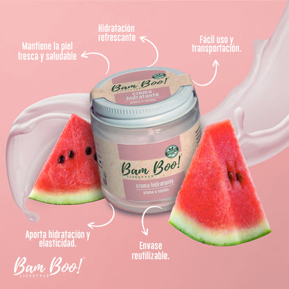 Watermelon Moisturizing Cream for Face and Body 100 g Bam Boo! Lifestyle