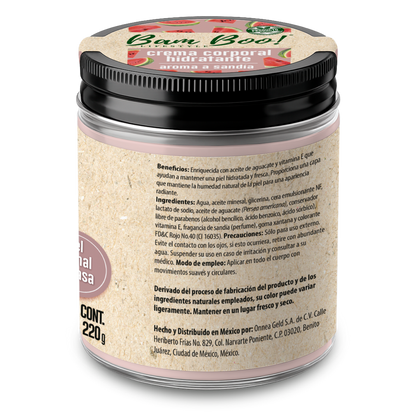 Crema Hidratante de Sandía para Cara y Cuerpo 220 g | Bam Boo! Lifestyle