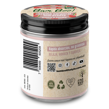 Crema Hidratante de Sandía para Cara y Cuerpo 220 g | Bam Boo! Lifestyle