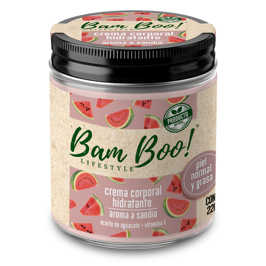 Crema Hidratante de Sandía para Cara y Cuerpo 220 g | Bam Boo! Lifestyle
