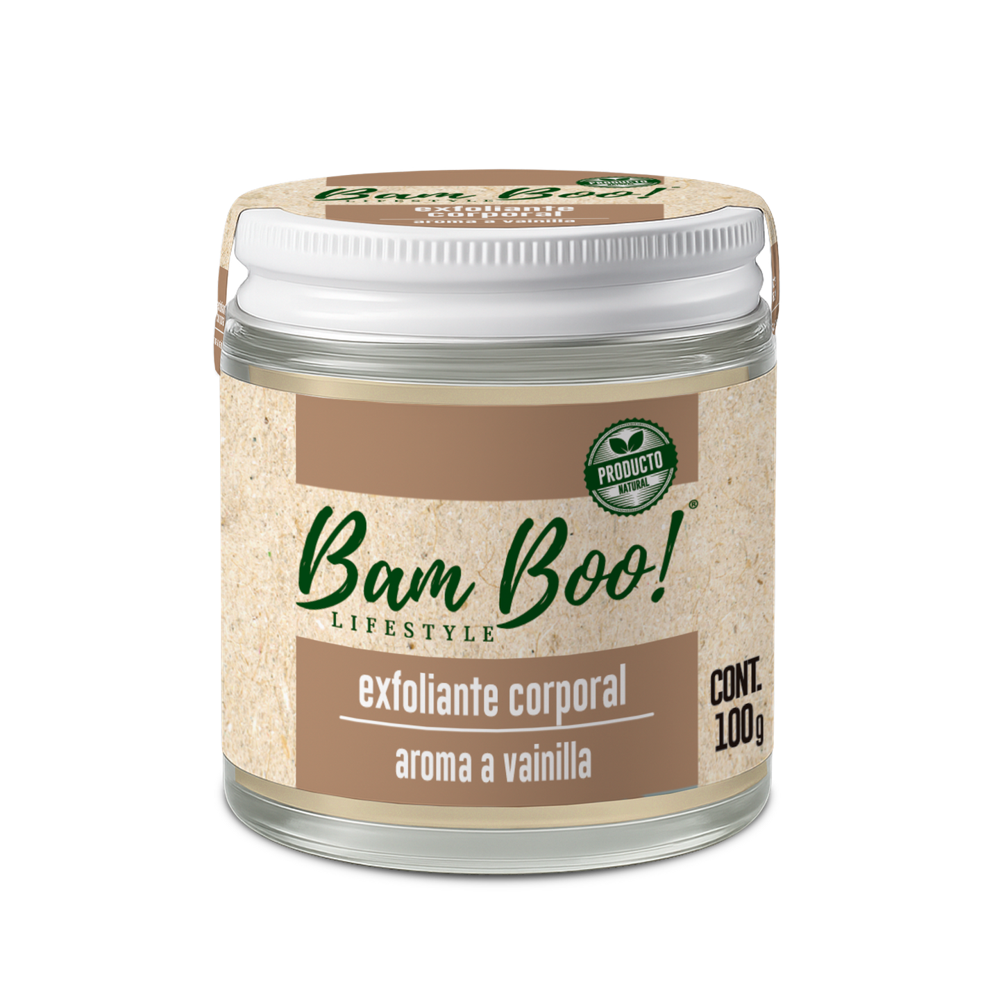 Oil-Based Body Scrub Vanilla Aroma 100 g Bam Boo! Lifestyle