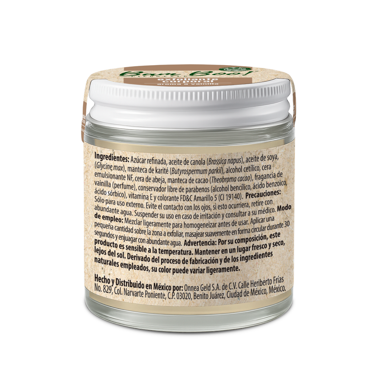 Oil-Based Body Scrub Vanilla Aroma 100 g Bam Boo! Lifestyle