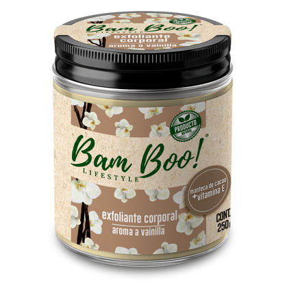 Exfoliante Corporal Base Aceite Aroma a Vainilla 250 g | Bam Boo! Lifestyle
