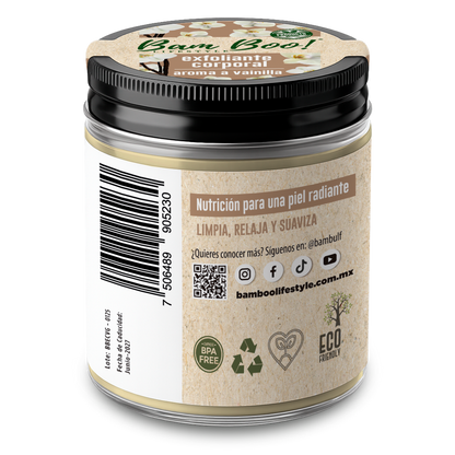 Exfoliante Corporal Base Aceite Aroma a Vainilla 250 g | Bam Boo! Lifestyle