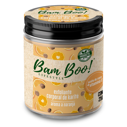 🍊 Exfoliante Corporal de Karité Aroma a Naranja 250 g | Bam Boo! Lifestyle
