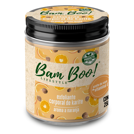🍊 Exfoliante Corporal de Karité Aroma a Naranja 250 g | Bam Boo! Lifestyle