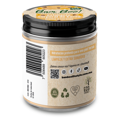 🍊 Exfoliante Corporal de Karité Aroma a Naranja 250 g | Bam Boo! Lifestyle