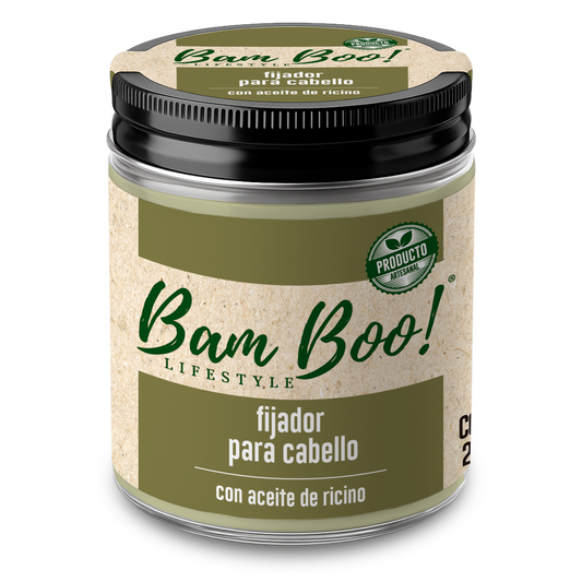 Gel Fijador Natural con Ricino para Cabello | 253 g | Bam Boo! Lifestyle