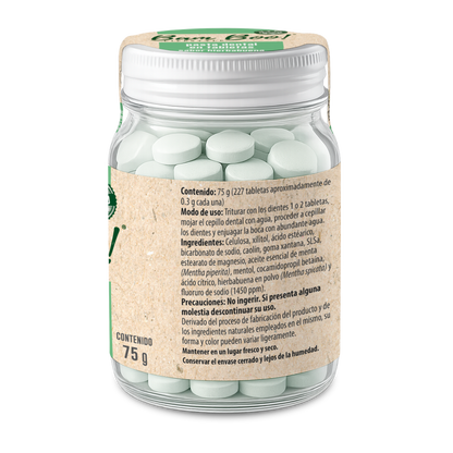 Frasco de Pasta Dental Sólida de 75g Bam Boo! Lifestyle | Hierbabuena