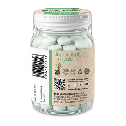 Frasco de Pasta Dental Sólida de 75g Bam Boo! Lifestyle | Hierbabuena
