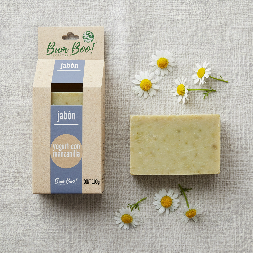 Natural Yogurt Soap With Chamomile 100 g Bam Boo! Lifestyle