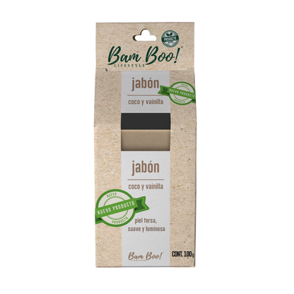 Jabón Coco Y Vainilla 100 Gr Bam Boo! Lifestyle