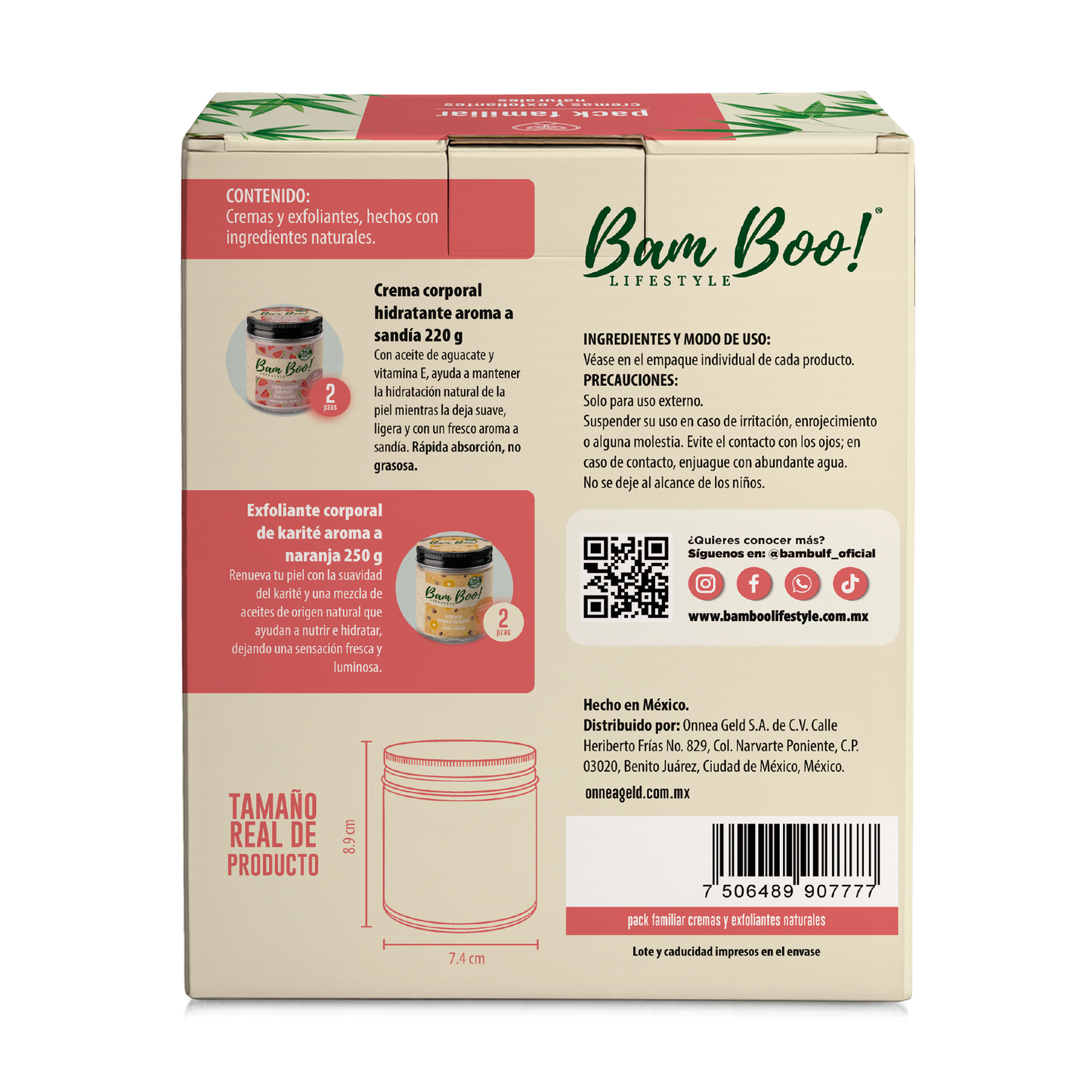 🍉🍊 Pack Familiar Bam Boo! | Hidratación y Exfoliación Natural para Toda la Familia 🌿✨