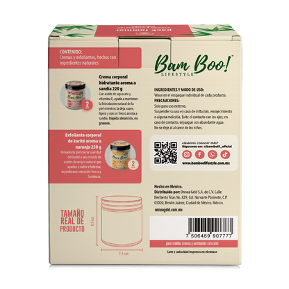 🍉🍊 Pack Familiar Bam Boo! | Hidratación y Exfoliación Natural para Toda la Familia 🌿✨