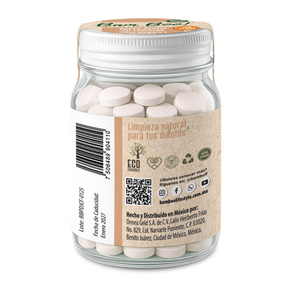Pasta Dental Sólida Jengibre y Cúrcuma Sin Flúor 75 g Bam Boo! Lifestyle | Tabletas para Cepillado
