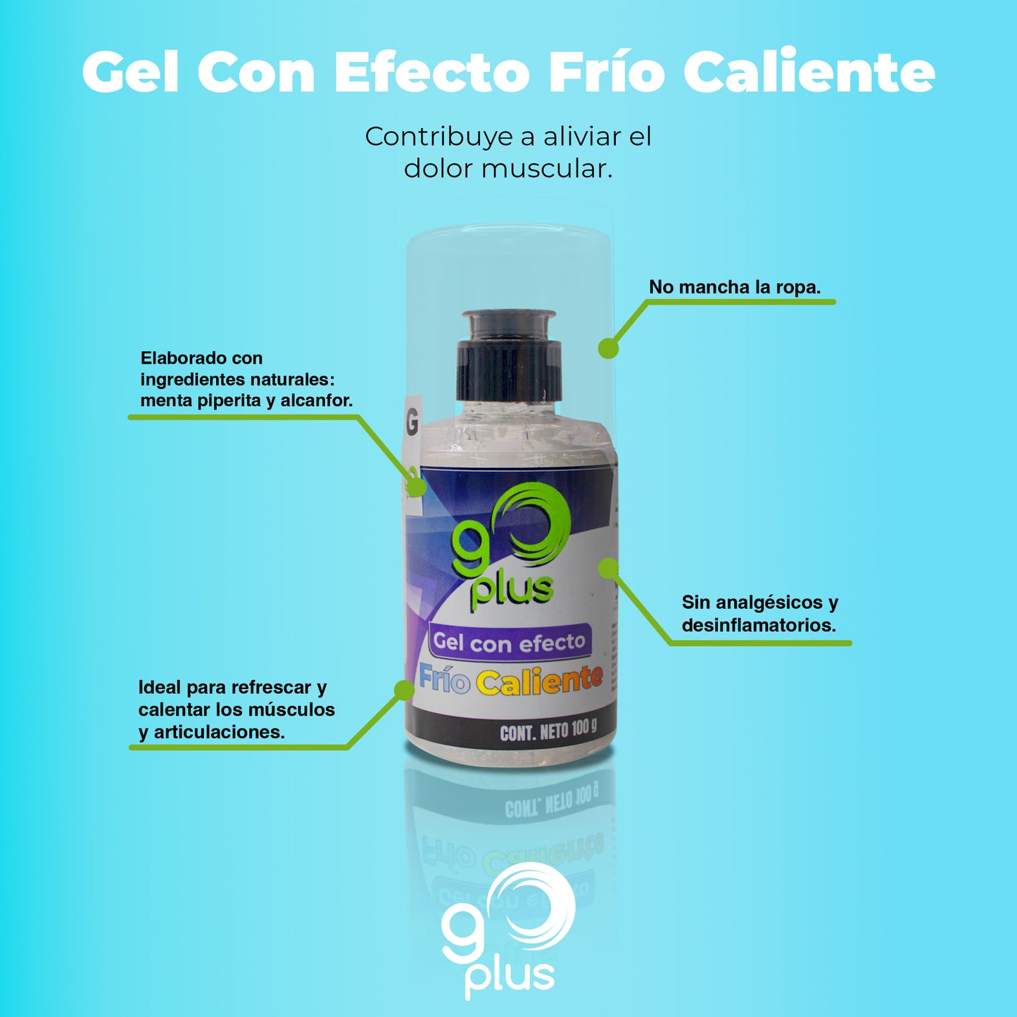 20 Pack Gel Sport Frio Caliente Mayoreo Go Plus